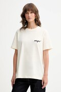 MSGM t-shirt bawełniany damski kolor beżowy 2000MDM540.200002