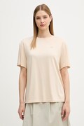 EA7 Emporio Armani T-shirt damski z wiskozy beżowy AF13919.7W000189