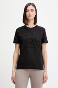 Guess t-shirt bawełniany MENA damski kolor czarny V5BI07 K8FQ4