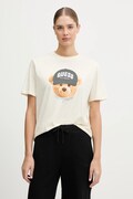 Бавовняна футболка Guess TEDDY BEAR колір бежевий V5BI09 I3Z14