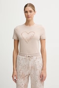 Tričko Guess LOVE dámske, béžová farba, V5BI13 J1314