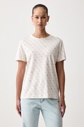 Guess t-shirt γυναικείο βαμβακερό RHOMBUS μπεζ V5BI14 I3Z14