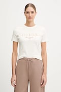 Guess tricou din bumbac BIBIA culoarea bej, V5BI15 KA260