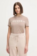 Guess t-shirt bawełniany BIBIA damski kolor beżowy V5BI15 KA260