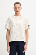 Weekend Max Mara t-shirt bawełniany damski kolor beżowy 2525976051600