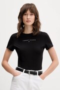 Tommy Jeans t-shirt bawełniany damski kolor czarny DW0DW21550