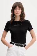 Tommy Jeans tricou din bumbac culoarea negru, DW0DW21550