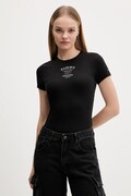 Μπλουζάκι Tommy Jeans χρώμα: μαύρο, DW0DW21584
