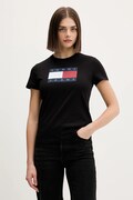 Tommy Jeans t-shirt bawełniany damski kolor czarny DW0DW22562