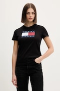 Tommy Jeans t-shirt bawełniany damski kolor czarny DW0DW22562