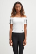 Majica kratkih rukava adidas Originals Bandeau Ss za žene, boja: bijela, s otvorenim ramenima, JV9741