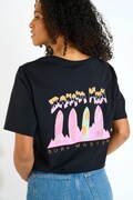 Banana Moon t-shirt bawełniany Urbana damski kolor czarny CRISP.URBANA