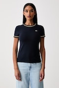 Lacoste tričko dámské s bavlnou námořnické modré TF5289