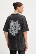Pamučna majica Guess za žene, boja: siva, W5BI19 I3Z14