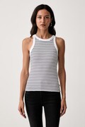 Levi's τοπ γυναικείο βαμβακερό ESSENTIAL RACER λευκό A3381