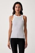 Levi's τοπ γυναικείο βαμβακερό ESSENTIAL RACER λευκό A3381