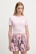 adidas Originals tricou Cut Out Rib Tee culoarea roz, KE3737