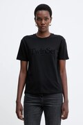 Twinset t-shirt bawełniany damski kolor czarny 252TT2320