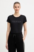 Armani Exchange t-shirt bawełniany damski kolor czarny XW001351 AF17172