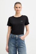 Armani Exchange t-shirt bawełniany damski kolor czarny XW001386 AF10356