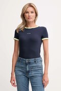 Tričko Calvin Klein Jeans dámske, tmavomodrá farba, LV047D201G