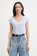 Morgan t-shirt damski z wiskozą niebieski DAYA
