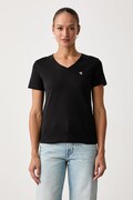 Calvin Klein Jeans T-shirt damski bawełniany czarny LV047B205G