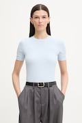 Calvin Klein t-shirt damski z modalem niebieski LV044D246G