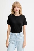 Calvin Klein t-shirt in cotone donna colore nero LV044D201G