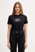 Calvin Klein Jeans tricou din bumbac culoarea negru, LV047D210G