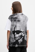 Karl Lagerfeld Jeans t-shirt bawełniany damski kolor biały A4W17096