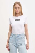 Karl Lagerfeld Jeans t-shirt bawełniany damski kolor biały A4W17002
