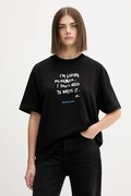 Karl Lagerfeld Jeans t-shirt bawełniany damski kolor czarny A4W17009