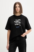 Karl Lagerfeld Jeans t-shirt bawełniany damski kolor czarny A4W17009
