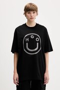 Hugo Blue tricou din bumbac culoarea negru, 50550141