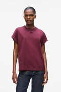 Karl Lagerfeld tricou din bumbac culoarea bordo, A4W17039