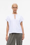 Karl Lagerfeld t-shirt bawełniany damski kolor biały A4W17046