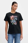 Converse t-shirt bawełniany damski kolor czarny CVW5T235