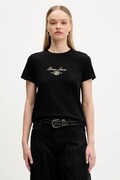 Μπλουζάκι Guess Jeans χρώμα: μαύρο, W5BI09 J1314