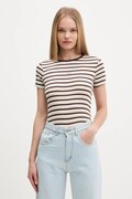 Guess Jeans t-shirt damski kolor beżowy W5BP52 KA0H1
