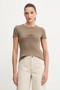 Miss Sixty t-shirt damski kolor brązowy 6S3SJ56300