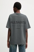 Bavlnené tričko AllSaints dámske, šedá farba, W202JC