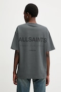 Bavlnené tričko AllSaints dámske, šedá farba, W202JC