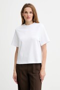 Bombažna kratka majica AllSaints ženska, bela barva, W220JC