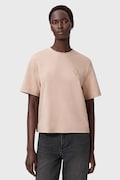 AllSaints t-shirt bawełniany damski kolor beżowy W220JC