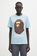Βαμβακερό μπλουζάκι A Bathing Ape χρώμα: μπλε, 001TEL302002L