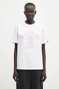 A Bathing Ape t-shirt bawełniany Palm Tree Camo damski kolor biały 001TEL302025L
