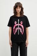 A Bathing Ape t-shirt bawełniany Camo Shark damski kolor czarny 001TEL802062L