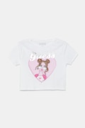 Guess t-shirt bawełniany dziecięcy kolor biały J5YI08 K6YW4