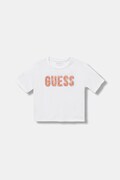 Дитяча бавовняна футболка Guess колір білий J5YI47 K8HM4